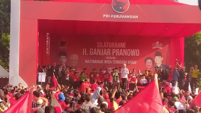 Kunjungi Lombok Timur, Ribuan Masyarakat Teriakan Ganjar Presiden