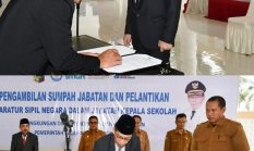 Lantik 143 Kepala Sekolah, Bupati Lombok Timur Ingatkan Pentingnya Manajemen Bersih Dan Amananh