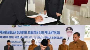 Lantik 143 Kepala Sekolah, Bupati Lombok Timur Ingatkan Pentingnya Manajemen Bersih Dan Amananh